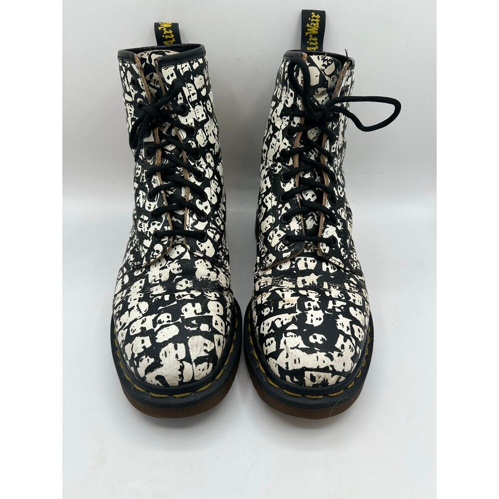 RARE VTG Dr Martens 1460 Boots England Andy Warhol Face Prints  UK 5 EU 38 US 7 - Picture 4 of 13